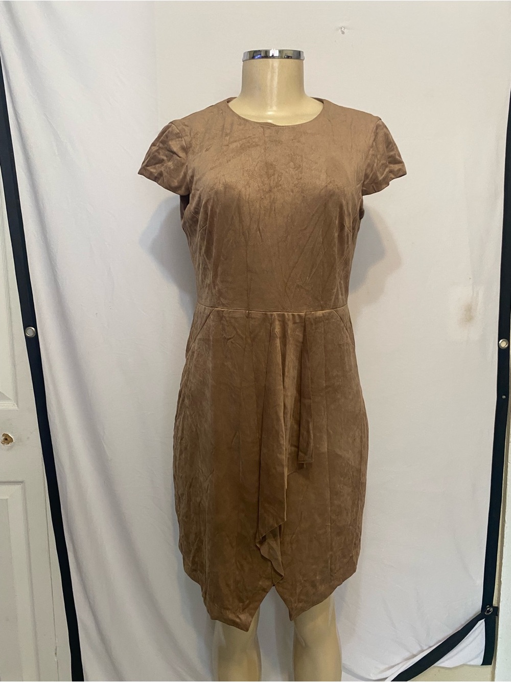 Women's Brown Short Sleeve Dress